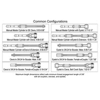 Wilwood Pushrod Kit Common Configurations