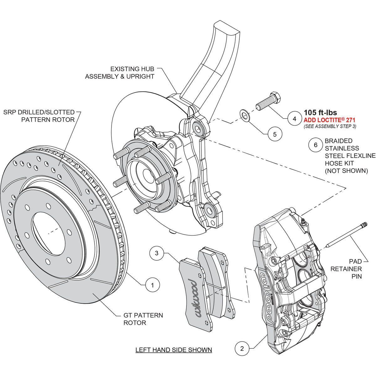 AERO6-DM Direct-Mount Brake Kit - Bronco (2021-2024)