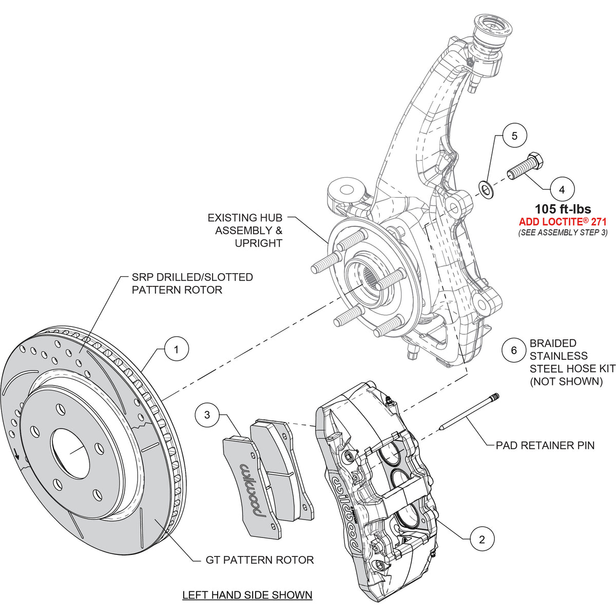 AERO6-DM Direct-Mount Brake Kit - Ram 4x2 (2013-2018)