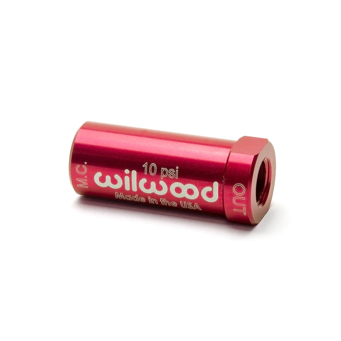 Residual Pressure Valve 10 lb., Red