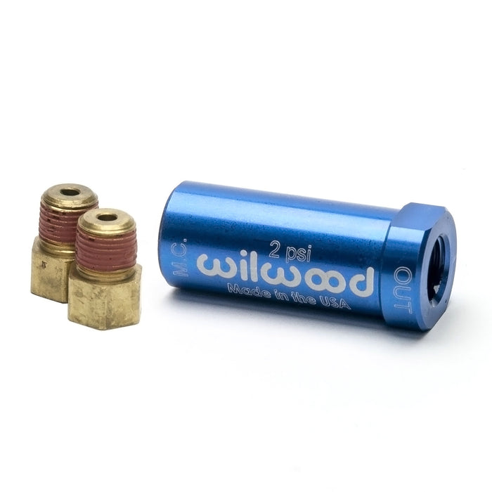 Residual Pressure Valve 2 lb., Blue
