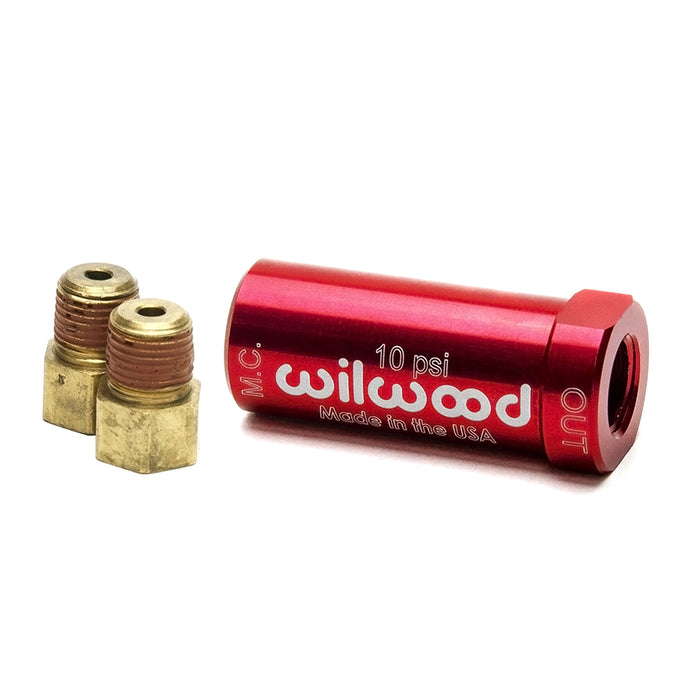 Residual Pressure Valve 10 lb., Red