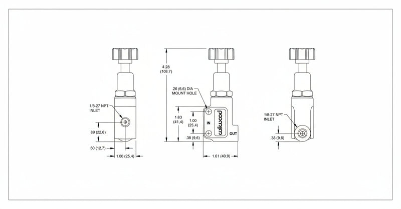 Proportioning Valve with Line Fittings