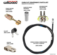 Parking Brake Cable Kit