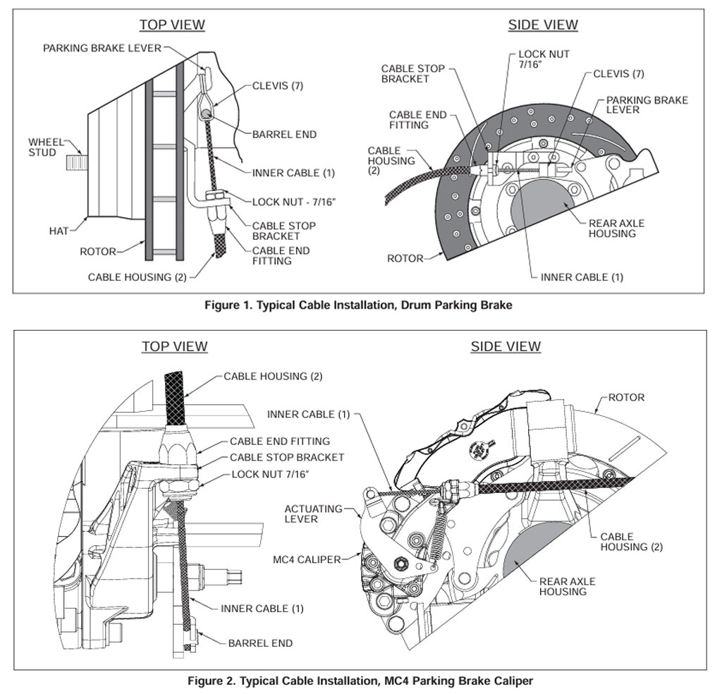 Parking Brake Cable Kit – Wilwood Store