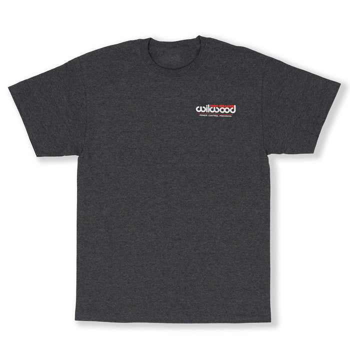 Dark Grey Short‑Sleeve T‑Shirt — Wilwood, the Legacy of Performance