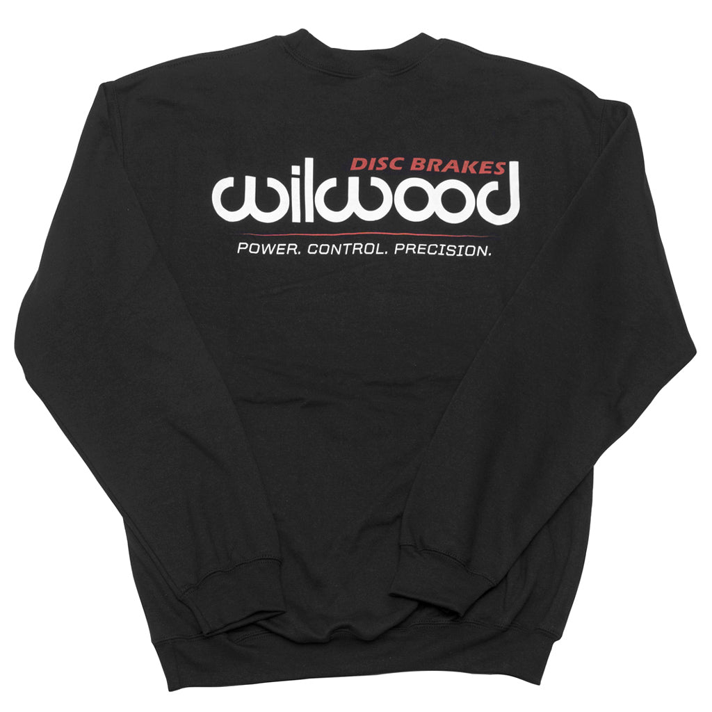 Wilwood crew neck sweatshirt back - black