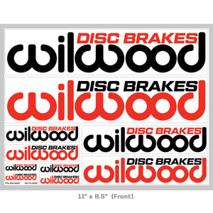Wilwood Disc Brakes Logo Sticker Sheet